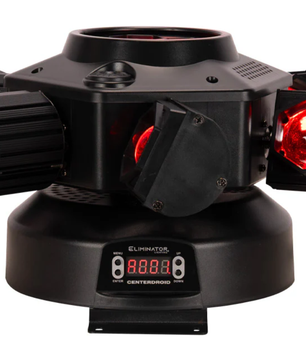 Eliminator CenterDroid | RGBW LED + Laser Centerpiece | Rotating Lens & Tilting Arms