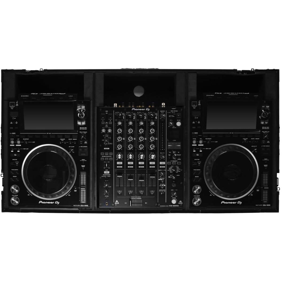 Odyssey 810158 | Industrial Board Case for 12″ DJ Mixer & 2 CDJ-3000 | Heavy-Duty Custom Fit