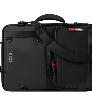 Gator G-ICONDJ-SM-BP | Small DJ Controller Backpack Bag | Semi-Rigid Travel Protection