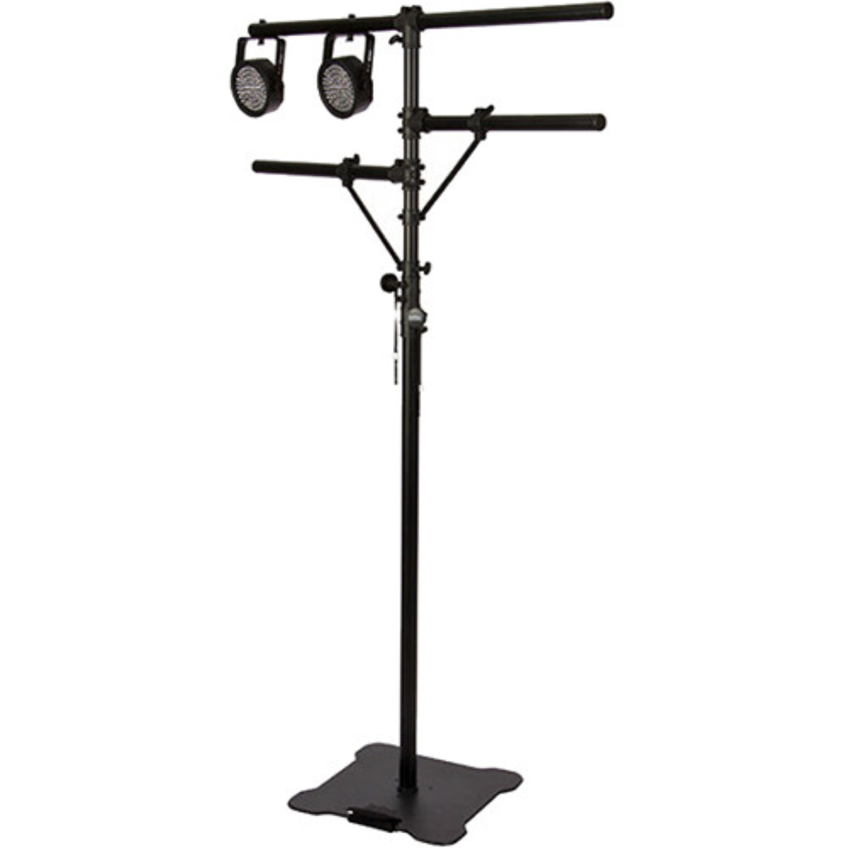 On-Stage LS7920BLT | 10ft Flat-Base Lighting Stand | 110lb Capacity for 8 PAR Lights