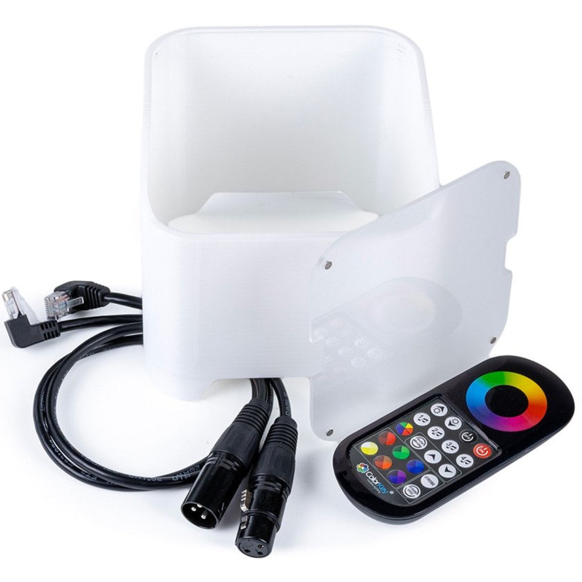 ColorKey MobilePar Mini Hex 4 MKII (8-Pack) | Wireless Battery Uplighting Kit | Charging Case with App Control