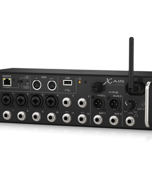 Behringer XR12 | 12 Input Digital Mixer with WiFi | Tablet Controlled Rack Mixer with USB Recording