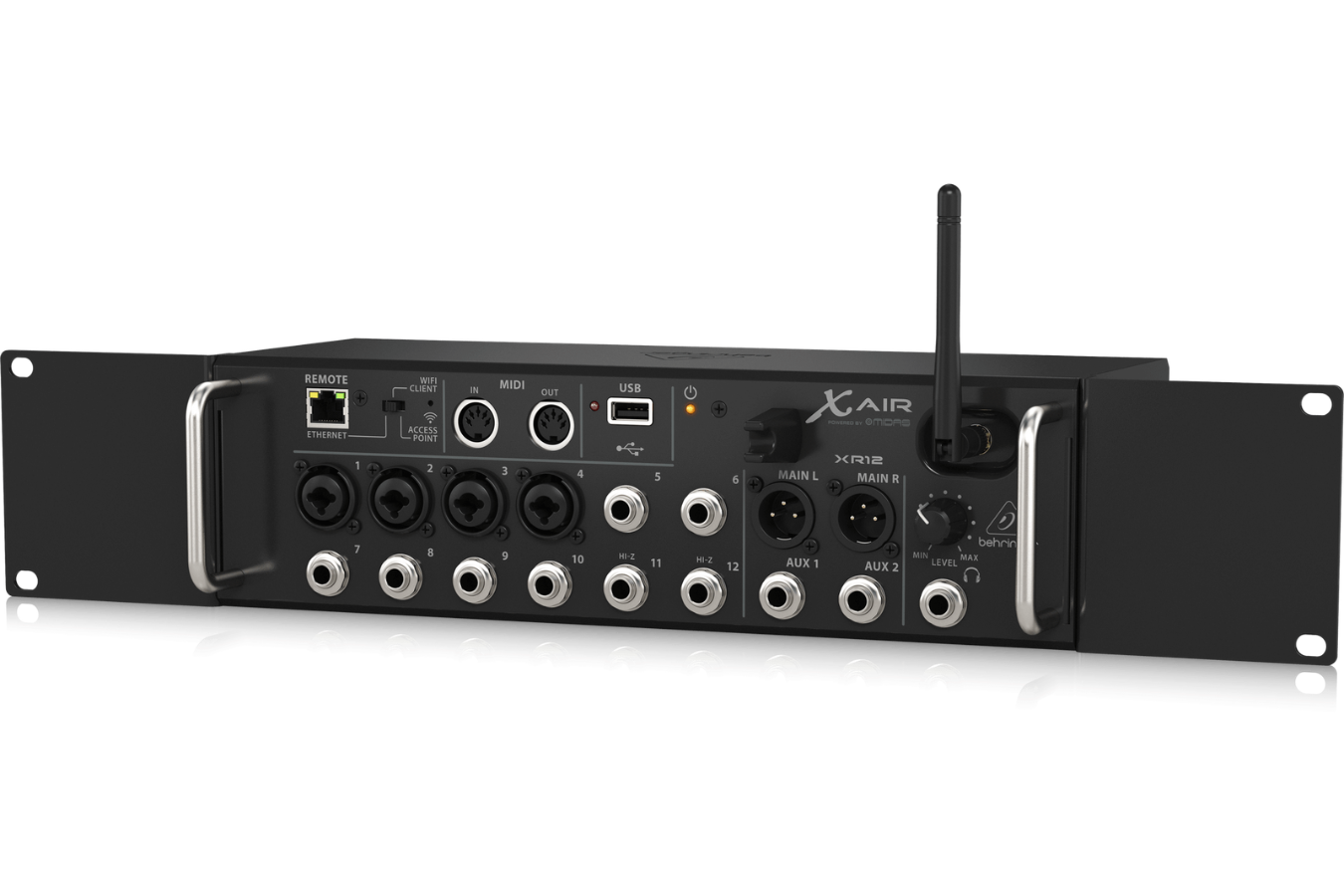 Behringer XR12 | 12 Input Digital Mixer with WiFi | Tablet Controlled Rack Mixer with USB Recording