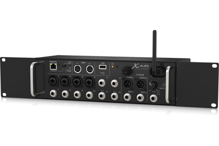 Behringer XR12 | 12 Input Digital Mixer with WiFi | Tablet Controlled Rack Mixer with USB Recording