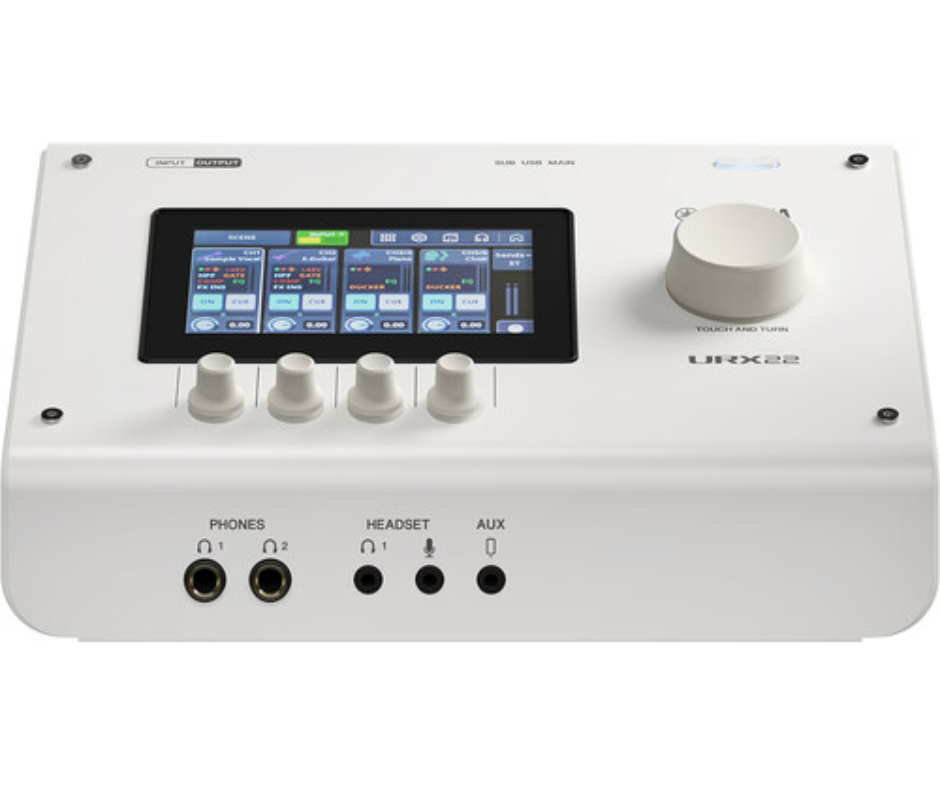 Yamaha URX22 W | 32-Bit Audio Interface with Touchscreen | Dual USB-C for Streaming & Production