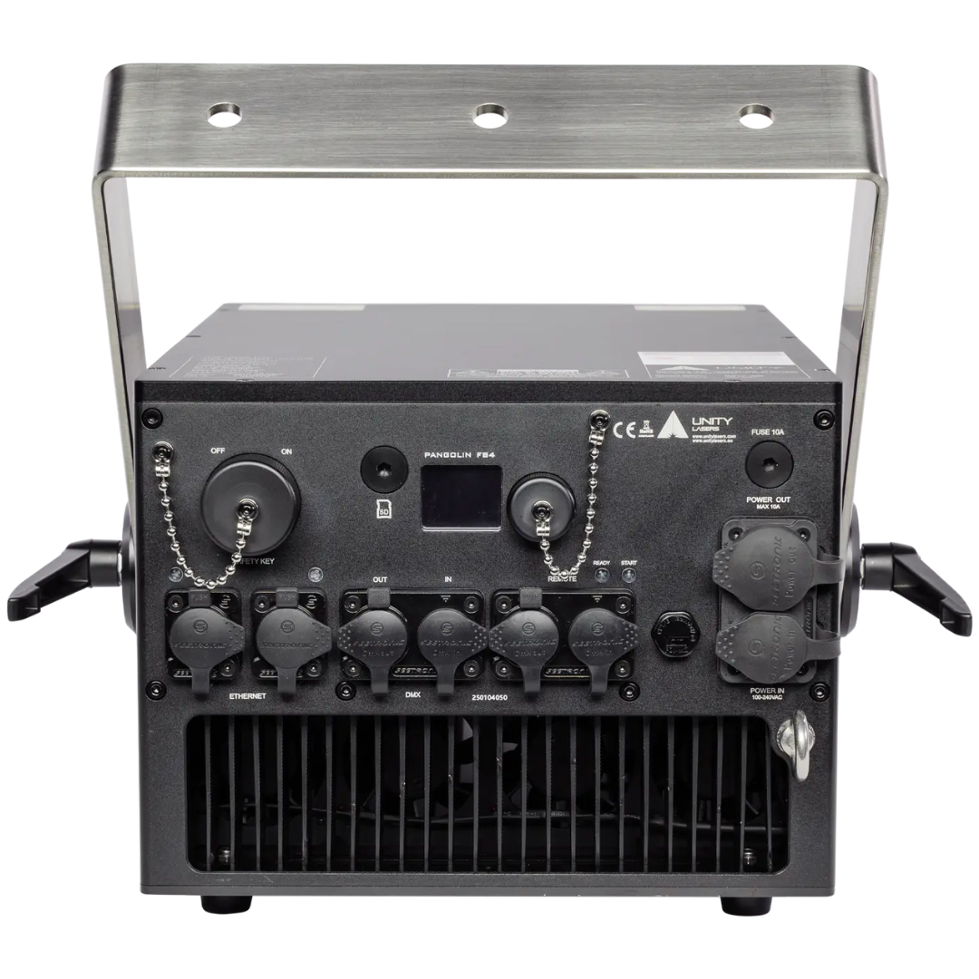 Pangolin Unity ELITE 40 PRO FB4 | 40W RGB Laser with IP65 Housing | FB4 DMX for Arena-Scale Outdoor Events