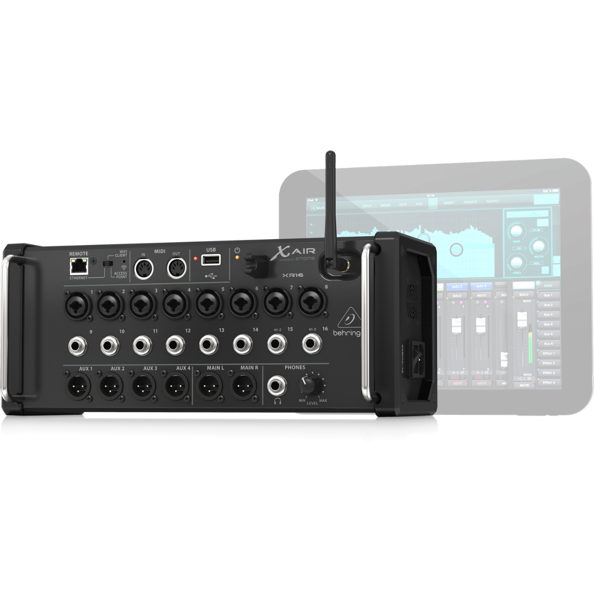 Behringer XR16 | 16-Input Digital Mixer | WiFi Control with USB Recorder