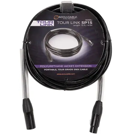 American DJ Tour Link 5P15 | 15ft Tour Grade DMX Cable