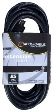 American DJ EC-123-25 Black Extension Cord (25ft)