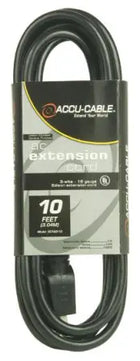 American DJ EC-163-10 Black Extension Cord (10ft)