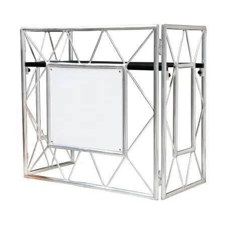 Accu-Stand Pro Event TBL 2 | Folding Aluminum Event Table | Portable DJ & FOH Console with Customizable Front