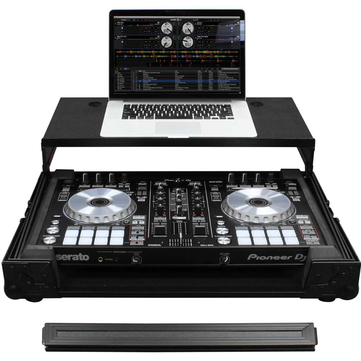 Odyssey FZGSPIDDJSR2BL | Case for Pioneer DDJ-SR2 | Glide Platform with Black Hardware