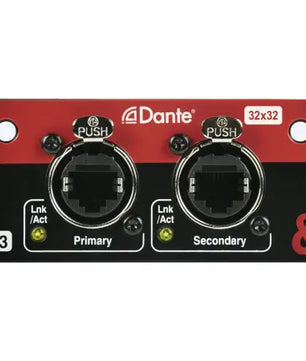Allen & Heath AH-M-SQ-SDANTE32-A | 32x32 Dante Card for SQ Mixers & AHM Processors, 96kHz/48kHz, Redundant Ports
