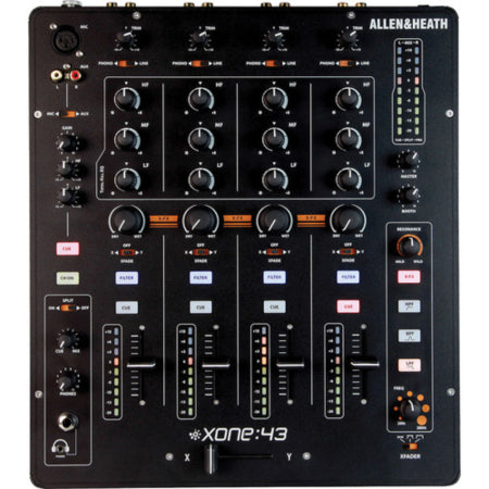 Allen & Heath Xone:43 | 4+1 Channel Analog Mixer | Xone Filter, 3-Band Isolator EQ