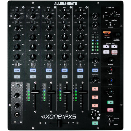 Allen & Heath Xone:PX5 | 4-Channel Analog DJ Mixer | Built-In FX & 24Bit/96kHz USB Soundcard