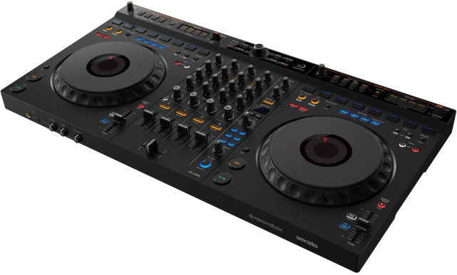 Pioneer DDJ-GRV6 by AlphaTheta | 4-Channel DJ Controller with Groove Circuit & Stems FX | Performance Controller with FX Pads & USB-C