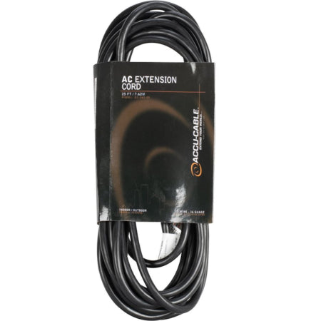 American DJ EC-163-25 Black Extension Cord (25ft)