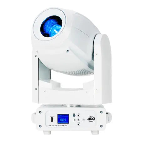 American DJ Focus Spot 4z Pearl | 200W Moving Head Spot with Zoom | White Housing Moving Light