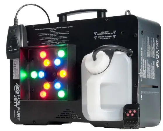 ADJ Fog Fury Jett | Vertical Fog Machine with RGBA LEDs | 700W CO₂-Style Fog Blasts