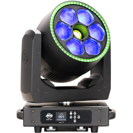 American DJ Vizi FX7 | 420W RGBL Moving Head - Beam, Wash, Kaleidoscope & LED Ring | Zoom 8°–38°, Pixel Control