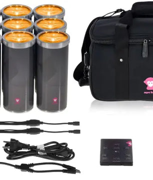 Ape Labs Can 2+ RoadPack Grey | 12x Lights, Remote, Charger, Bag -IP65 (ID: 8141)