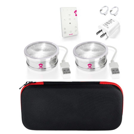 Ape Labs Coin 2+ Set of 2 RoadPack | 15W RGBaW Uplights, Effect Lights, USB Powered