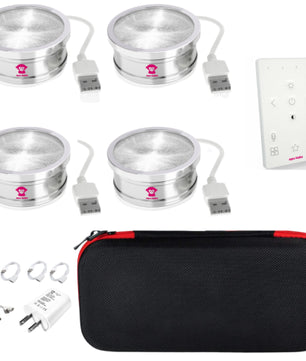 Ape Labs Coin 2.5 Set of 4 RoadPack | 15W RGBaW USB-C Uplights, Effect Lights, USB Powered