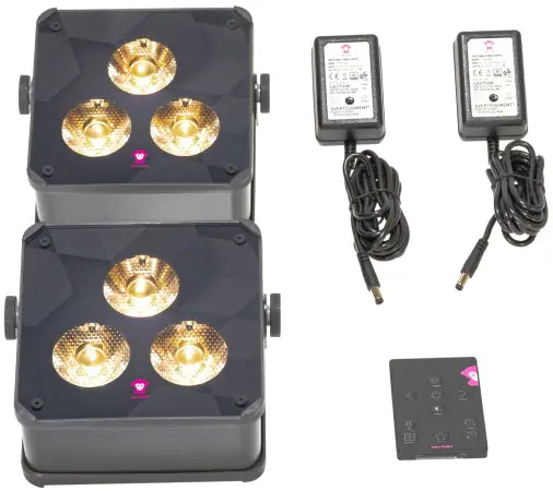 Ape Labs Maxi 2+ Set of 2 Grey | IP65 RGBaW Smart Battery Uplight