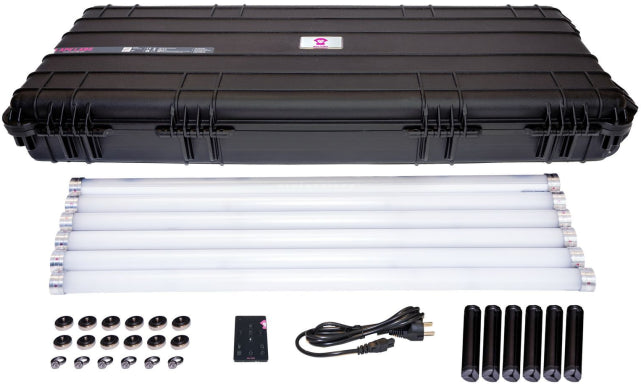 Ape Labs Neon CW TourBox | 6x Lights, 6x Stands, Remote, Charging Case -IP65 (ID: 100454)