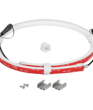 Ape Labs NeonStripe 2 | 1.64ft IP65 RGBaW LED COB Strip, Cuttable with Pig Tails, Install Hardware Included (ID: 100306)