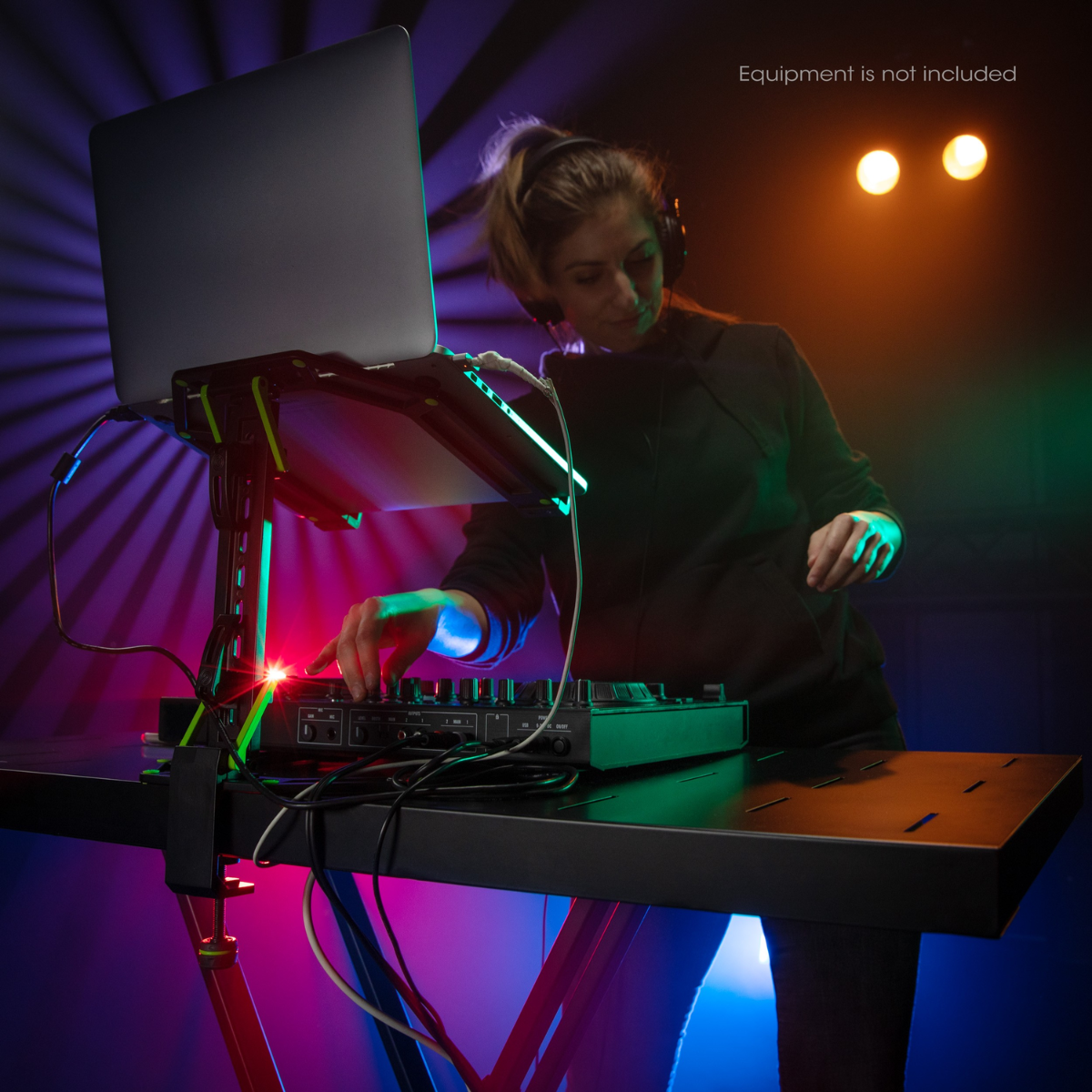 Gravity Stands KS RD 1 | Rapid Desk for X-Type Keyboard Stands | 1000mm Wide Steel Support Plate