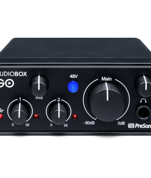 PreSonus AudioBox GO Creator Bundle | 2x2 USB-C Recording Kit | Interface, M7 Mic, and HD7 Headphones