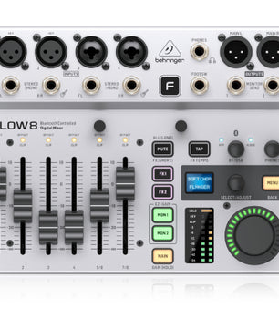 Behringer FLOW 8 | 8 Input Digital Mixer with Bluetooth | App Controlled Mixer with USB Interface