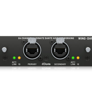 Behringer WING-DANTE | 64x64 Dante Interface | Dual EtherCON Redundant Networking