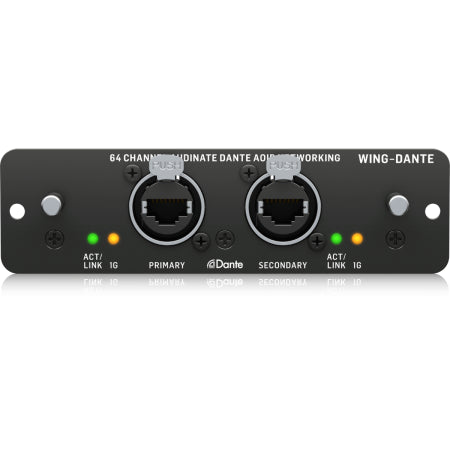 Behringer WING-DANTE | 64x64 Dante Interface | Dual EtherCON Redundant Networking