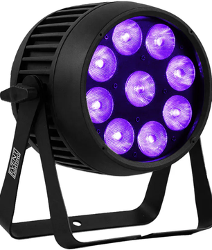 Event Lighting PAR9X12BH-IP | 9 x 12W RGBWAU LEDs | IP65 Battery PAR with Wireless DMX