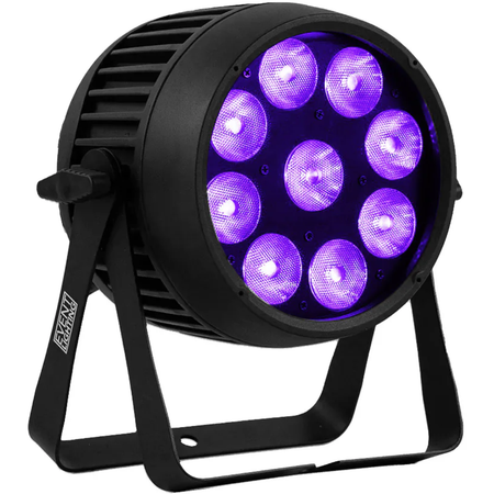 Event Lighting PAR9X12BH-IP | 9 x 12W RGBWAU LEDs | IP65 Battery PAR with Wireless DMX
