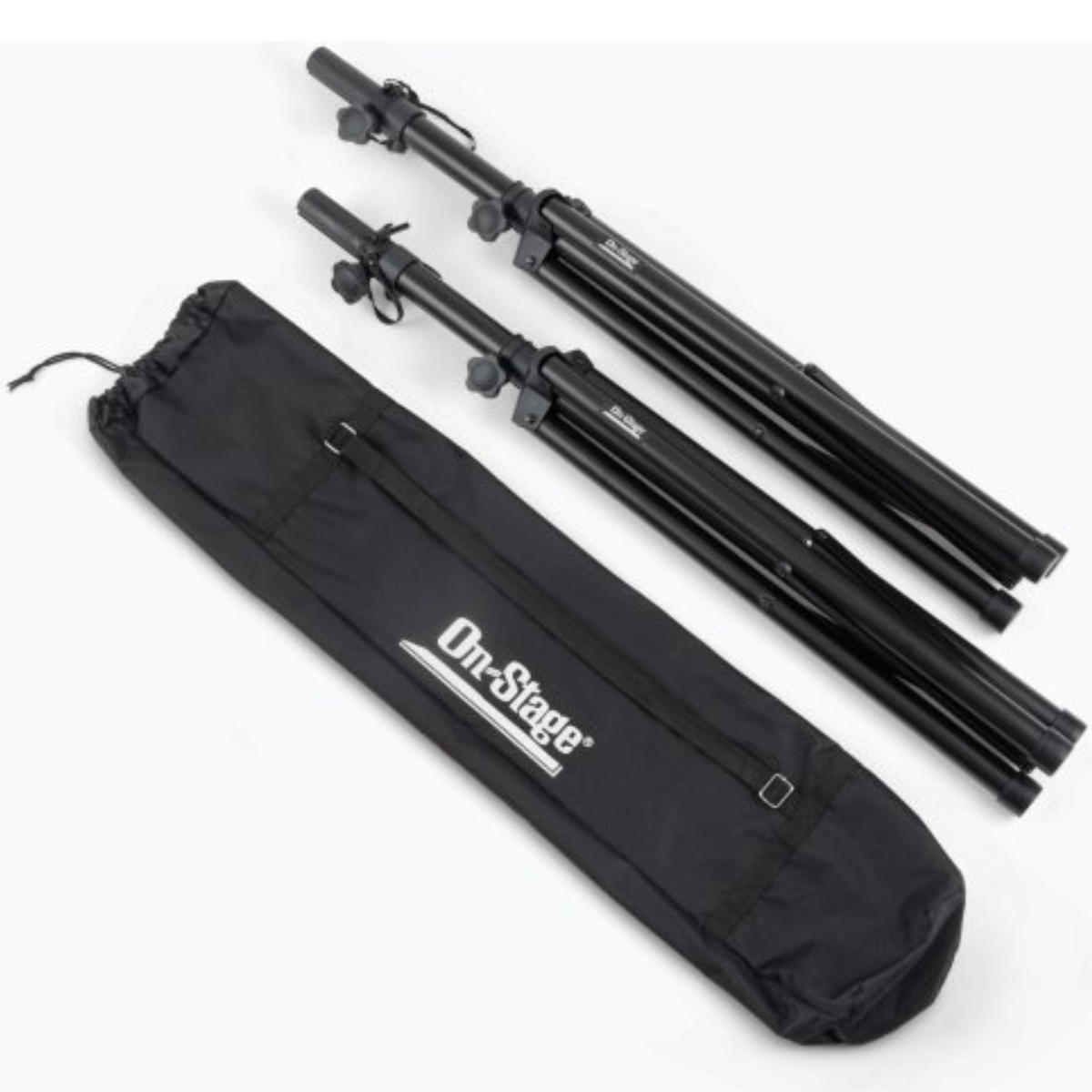 OnStage SSP7900 | Aluminum Speaker Stand Pair | 120 lb Capacity with Carry Bag