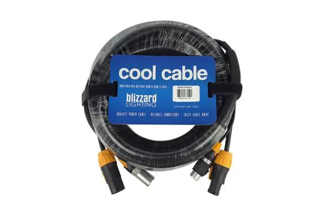 Blizzard Lighting DMXPCT-25 | 3-Pin DMX + TRUE1 Power Cable | IP Rated 25ft Combo Cable