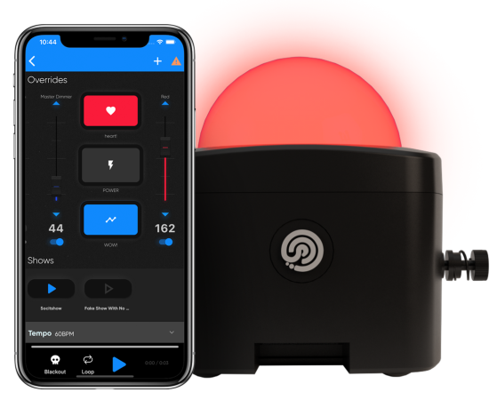 Blizzard Lighting Hemisphere | 15W RGBW LED with Battery Power | WiFi Control + Built-in Diffusers