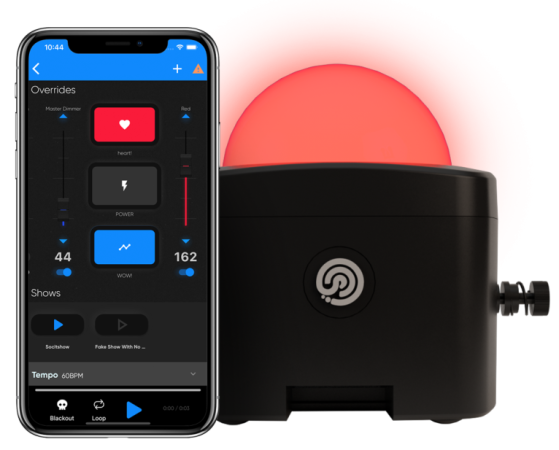 Blizzard Lighting Hemisphere | 15W RGBW LED with Battery Power | WiFi Control + Built-in Diffusers