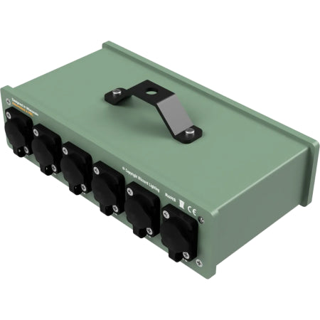Blizzard Lighting Pipeline Splitterally 6 Outdoorsy | IP-Rated 6-Way DMX/RDM Splitter with Isolated Outputs