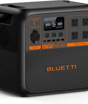 Bluetti AC180P | 1,800W 1,440Wh Portable Power Station | 2,700W Power Lifting & 45 Min Fast Charge