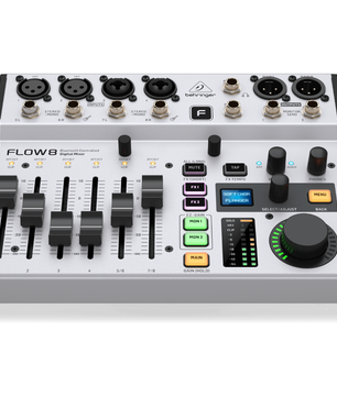 Behringer FLOW 8 | 8 Input Digital Mixer with Bluetooth | App Controlled Mixer with USB Interface