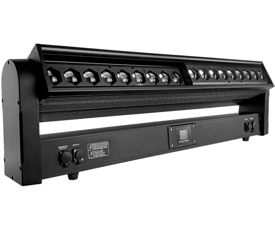 Rasha Skyline | IP65 Moving Head Batten | 18x40W RGBW with Pixel Effects & Zoom