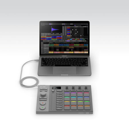 AlphaTheta Slab | Serato Studio MIDI Controller | OLED, Touch Strip & RGB Pads