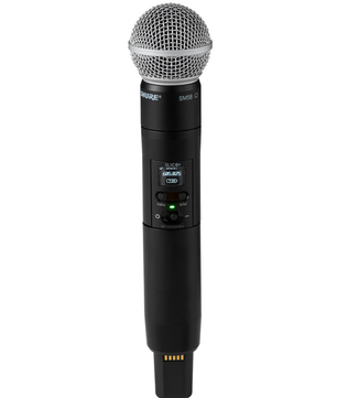 Shure SLXD124+/85M-G57 | Handheld SM58 + Lavalier Wireless System | 24-bit Audio & Dual Transmitter Flexibility