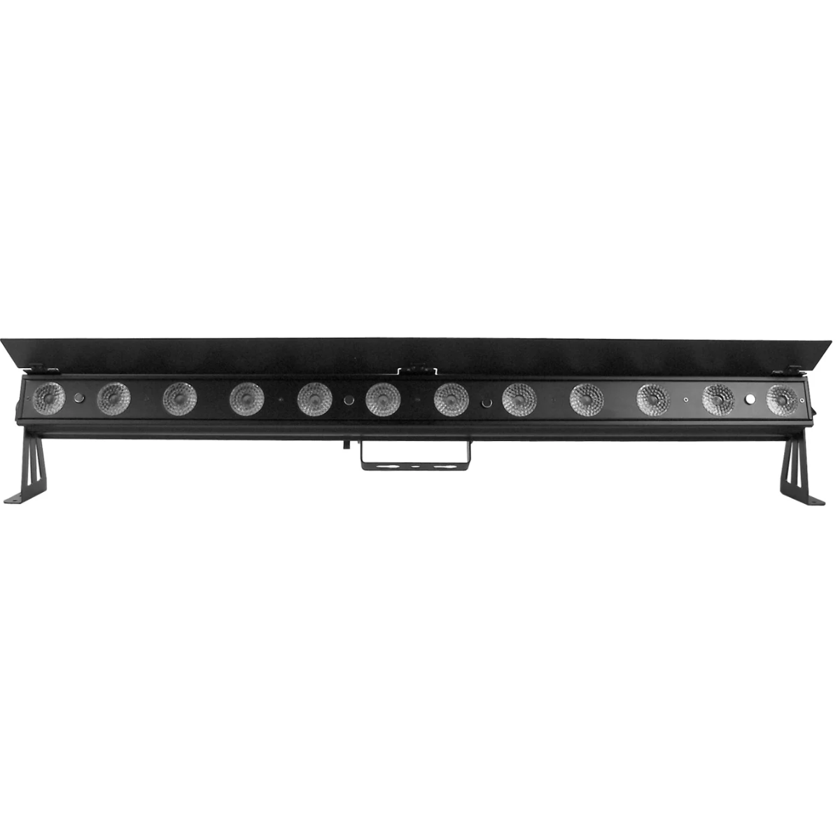 Event Lighting PIXBAR12H | 12x12W RGBWAU LED Pixel Bar | True1 Power with Barndoor