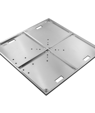 Show Solutions BP4848-ALU-R1 | 48in x 48in Aluminum Base Plate | 12mm Top Plate