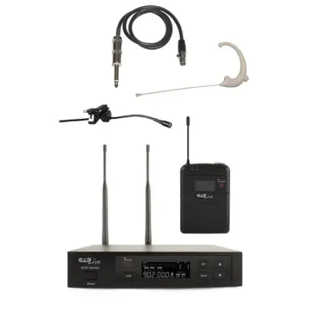 CAD WX4010 | Digital Wireless Bodypack System | Earworn, Lavalier & Guitar Mics with Rack Kit